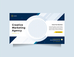 Creative marketing agency template design. Trendy and clean digital marketing expert for corporate business, Usable for social media, banner, and web internet ads