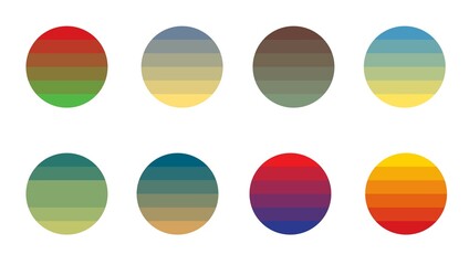 Circle Colorful Graphic Sunset Colors