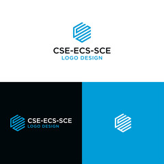 CSE LETTER LOGO DESIGN VECTOR