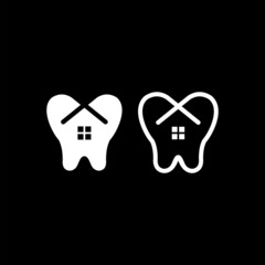 Dental house logo, Dental house logo design vector illustration, Stock illustration Dental house logo design template vector image