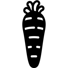 carrots solid line icon
