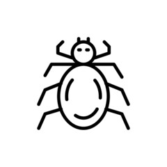 Obraz premium Animal spider icon line style vector