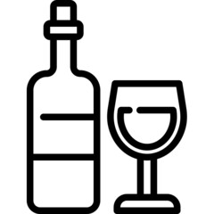 wine line icon