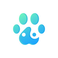 Fototapeta na wymiar dog pet shop simple logo