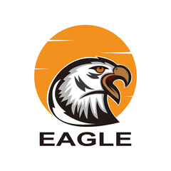 Head of eagle illustration vector