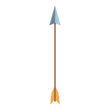 Bow arrow icon cartoon vector. Archery target. Archer shoot