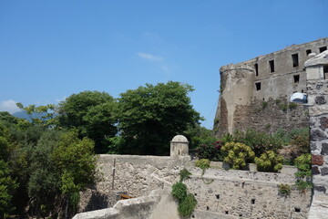 Fototapeta na wymiar View of Ischia Island from Aragonese castle