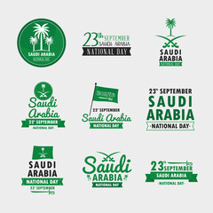 national day icons in saudi arabia - obrazy, fototapety, plakaty