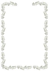 frame with leaves