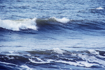 beautiful blue water waves background