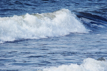 beautiful blue water waves background