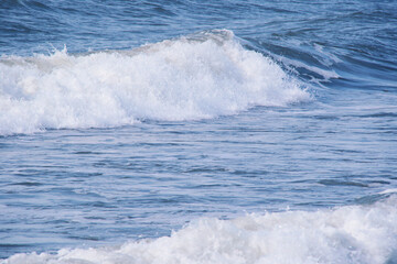 beautiful blue water waves background