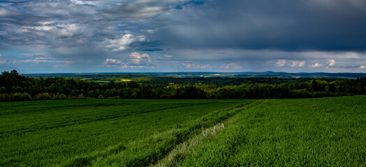view of the Bóbr valley from the village of Rzasiny Dolny Slask © Frąckowiak