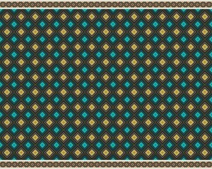 seamless geometric pattern / green and yellow matching colours style. Design by hand drawing