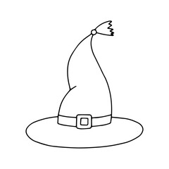 vector icon wizard hat, single icon graphic design