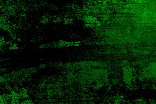green dark texture background pattern and vintage or grunge. abstract old paint and rusty of wall black color and retro. cool and scary color background. page paper rough. 