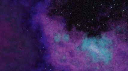 Obraz na płótnie Canvas violet nebula with stars
