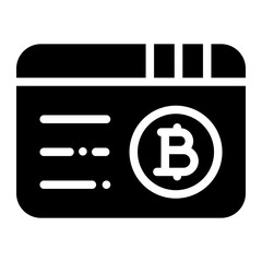 website bitcoin glyph icon