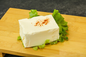 Greek traditional soft feta cheese