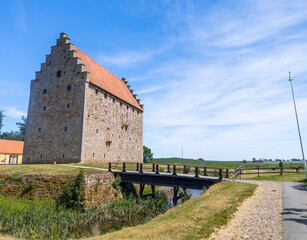 Fototapeta na wymiar The medieval castle of Glimmingehus in the Scania region of Sweden