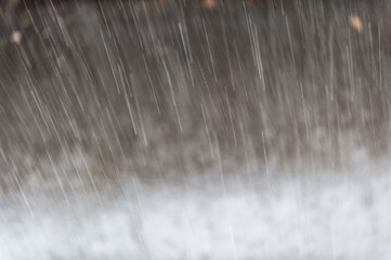 Abstract raindrops nature background. Long exposure motion. Empty space