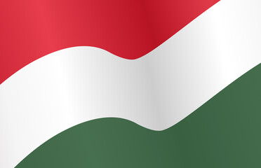 Waving flag of Hungary isolated  on png or transparent  background,Symbol of Hungary,template for banner,card,advertising ,promote, vector illustration top gold medal sport winner country