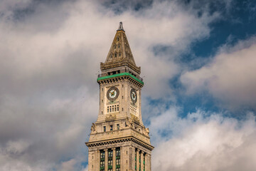 Fototapeta na wymiar Custom House Tower, Boston, Massachusetts