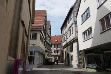Fototapeta na wymiar Tübinger Straße Herrenberg