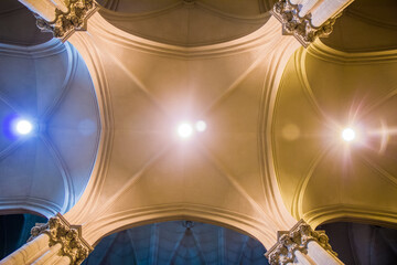 cúpula, catedral, molduras, católico