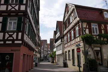 Fototapeta na wymiar Tübinger Straße in Herrenberg