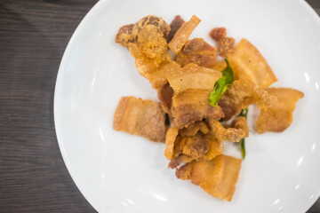 Deep fried crispy pork belly