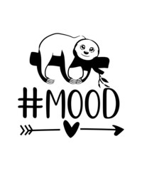 sloth svg tshirt design  