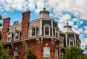 Fototapeta na wymiar Photo of a Victorian Building, Washington DC, USA