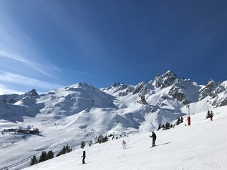 ski resort in the mountains
