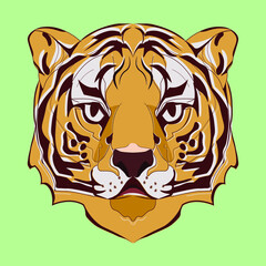 luxury background with tiger. for the design of postcards, packages, envelopes and holiday paraphernalia in 2022.