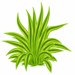 Green leaves. Vector illustration Ecology, natural trend.