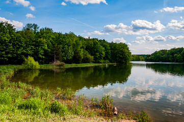 Naklejka premium Photo of a Beautiful Summer Day at Lake Marburg