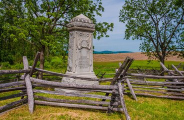 Photo of 8th Regiment, Ohio Volunteer Infantry Monument, Antietam National Battlefield, Maryland USA
