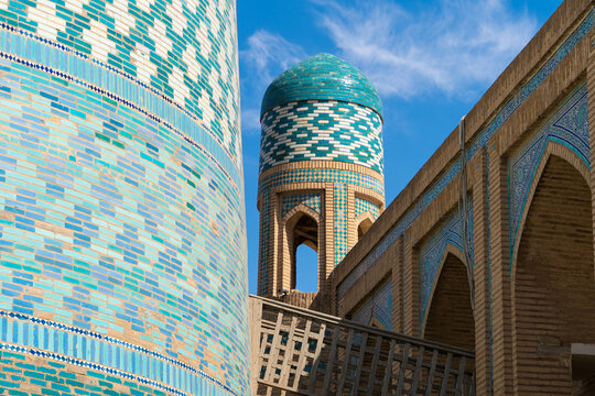 Khiva city, Uzbekistan. Ancient city in Khiva, Ichan-Kala