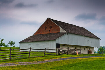 Fototapeta na wymiar Photo of The Trostle Barn, Gettysburg National Military Park, Pennsylvania USA