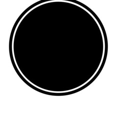 Fototapeta na wymiar Black circle symbol