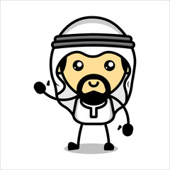 Cute muslim character, Vector illustration eps.10
