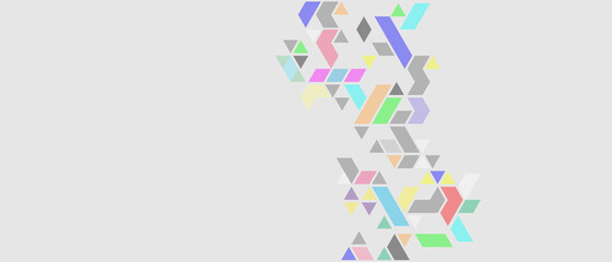 Abstract colorful and creative geometric stripe