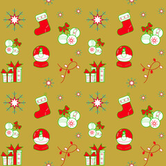 christmas seamless pattern