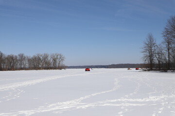 Snow Covered Lake