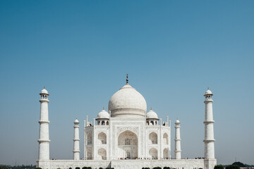 Fototapeta na wymiar Taj Mahal, luxury building in India