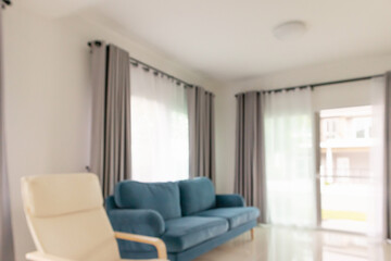 living room interior blurred home background