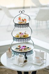 luxury dessert and high tea