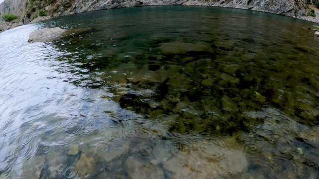 A small Lake Badak where snow water is eaten