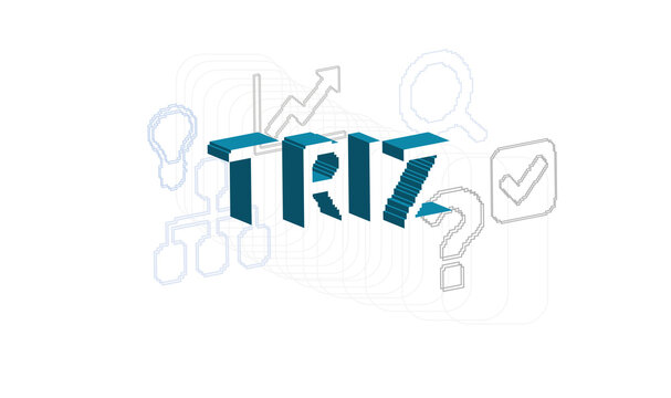 TRIZ vector concept pixel style illustration isolated